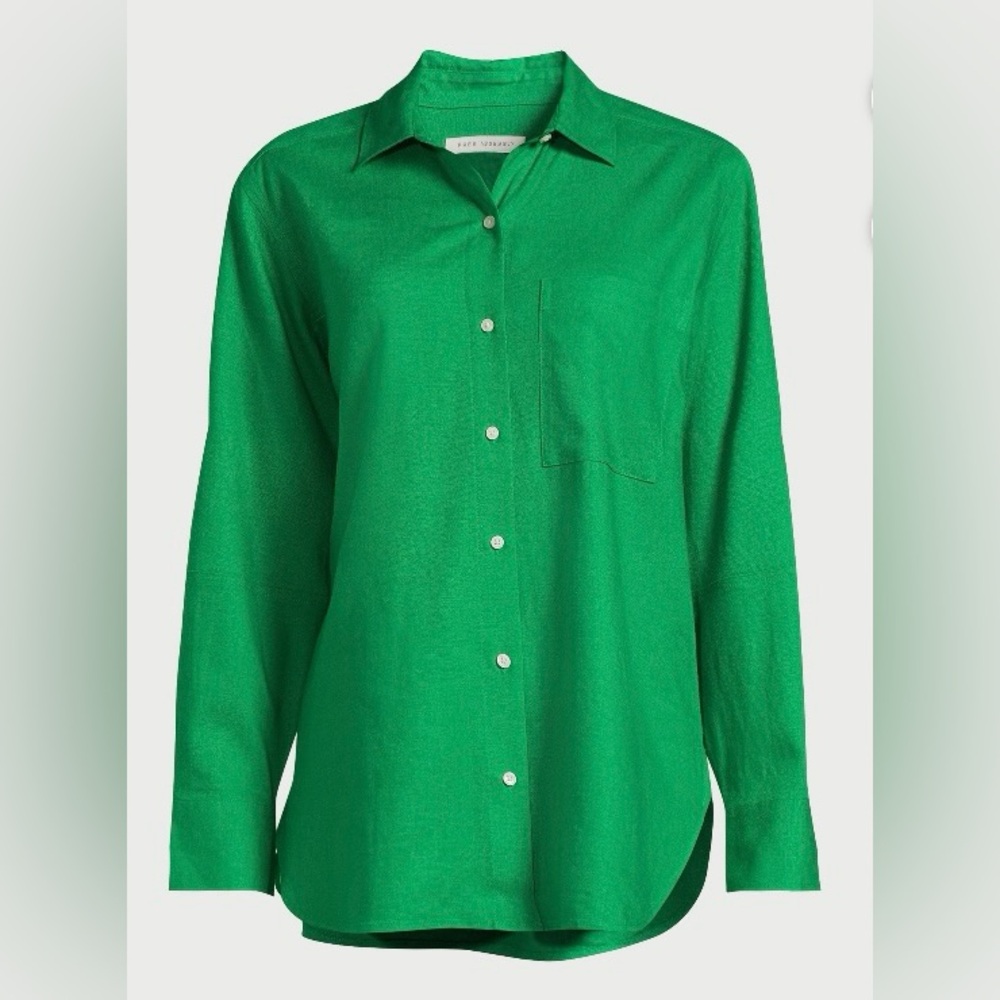 Free Assembly Jelly Bean Green Button-Up Shirt - Large - (Retired Style) NWOT